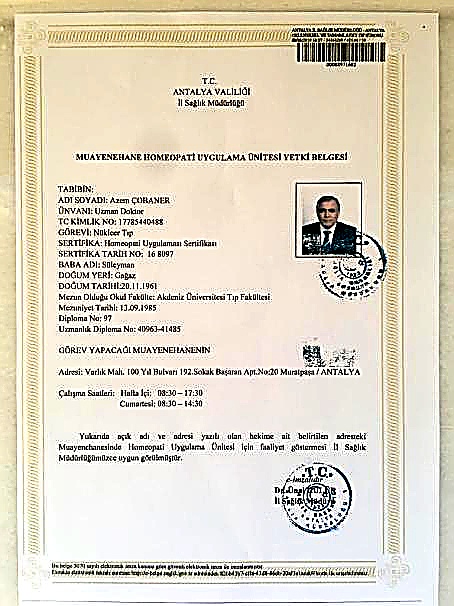 Homeopati Terapi Uzmanlık Eğitimi