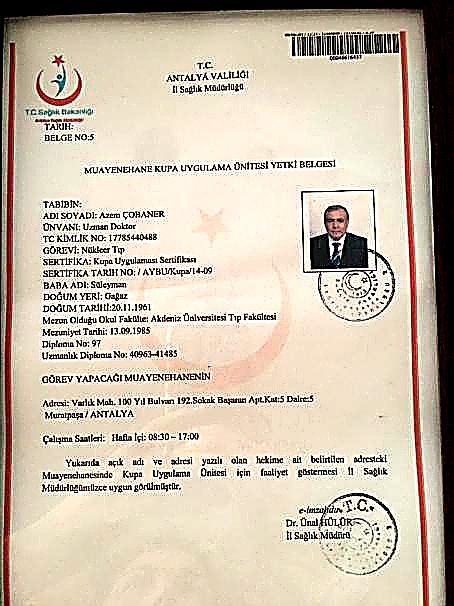 Kupa Uygulama Sertifikasyonu