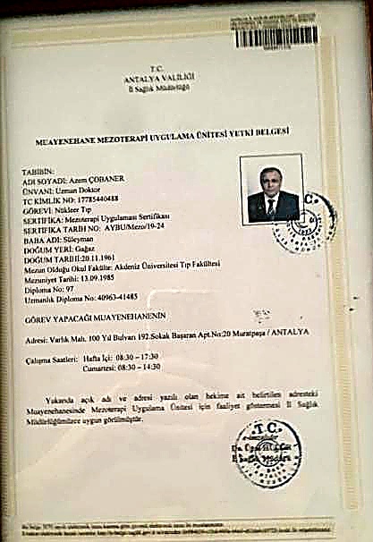 Mezoterapi Uzmanlık Eğitimi